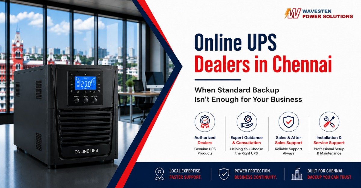 Online UPS Dealers in Chennai: When Standard Backup Isn’t Enough for Your Business