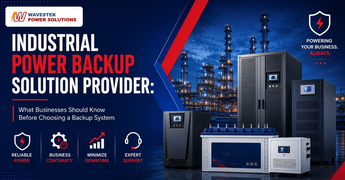 Industrial Power Backup Solution Provider: What Businesses Should Know Before Choosing a Backup System