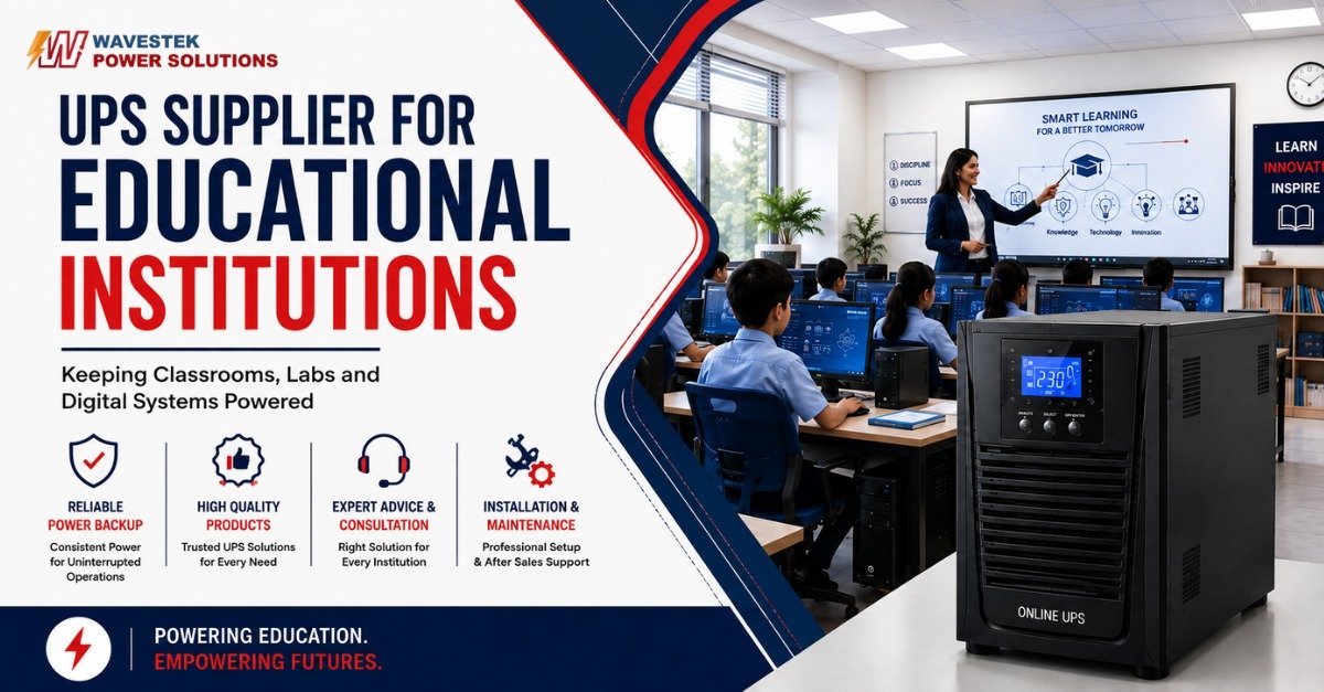 UPS Supplier for Educational Institutions: Keeping Classrooms, Labs and Digital Systems Powered