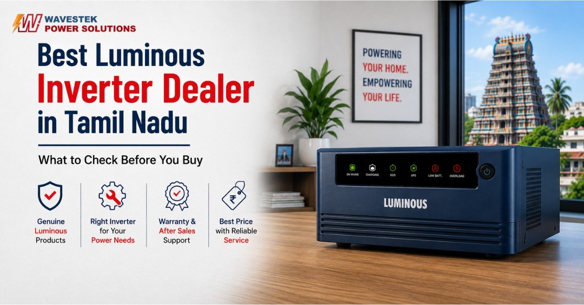 Best Luminous Inverter Dealer in Tamil Nadu: What to Check Before You Buy